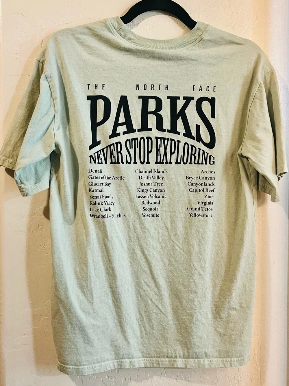 The North Face Women XS Parks Never Stop Exploring National Park Graphic Tee GUC - Picture 7 of 11